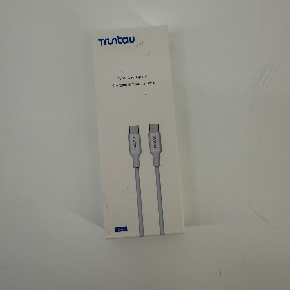 Trutau USB Type C to Type C Charging and Syncing‎ Cable 6ft White